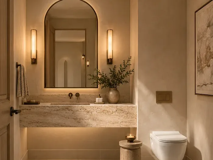 Casa Miguel powder room 3D render