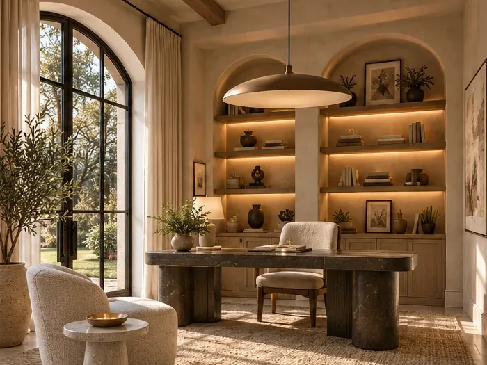 Casa Miguel home office 3D render